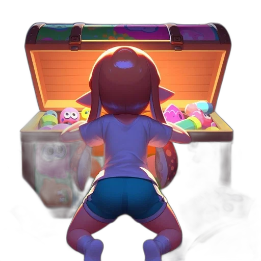 furniture, concept art, 3d render, vaporwave transparent PNG cut-out