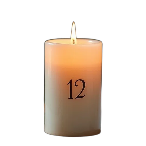 3d render, wedding, unity, candle transparent PNG cut-out