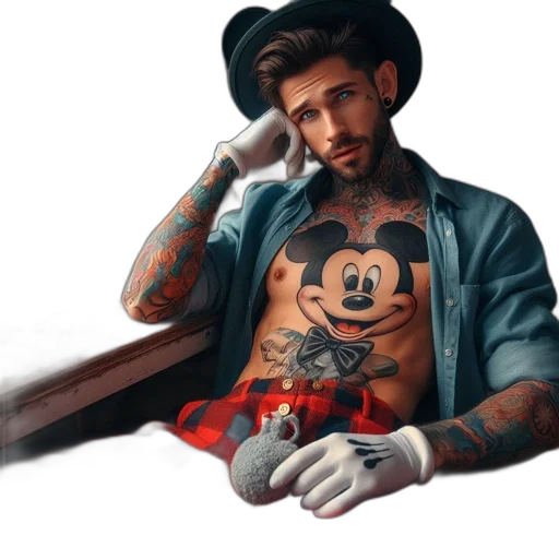 jacket, jewelry, hat, photorealistic transparent PNG cut-out
