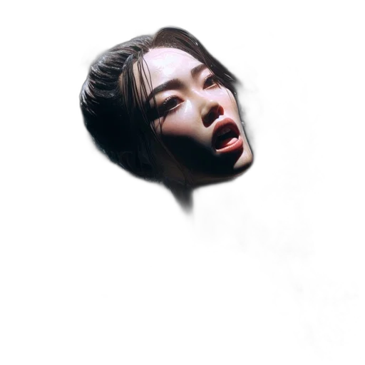 face, mask, creature, hair transparent PNG cut-out