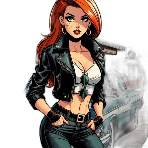 comic book art, cartoon, concept art, fantasy art transparent PNG cut-out