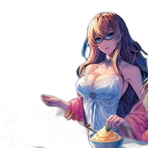 food, dress, anime, concept art transparent PNG cut-out