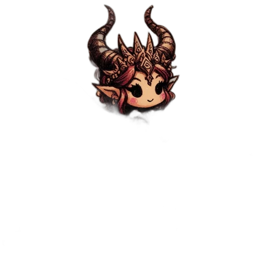 creature, dragon, mask, crown transparent PNG cut-out