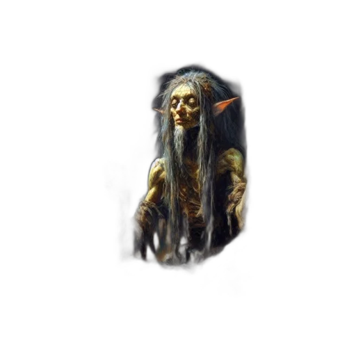creature, mask, staff, face transparent PNG cut-out