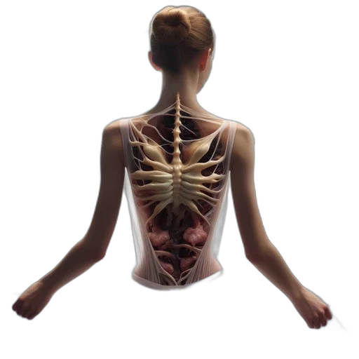 dress, 3d render, individual, seen transparent PNG cut-out