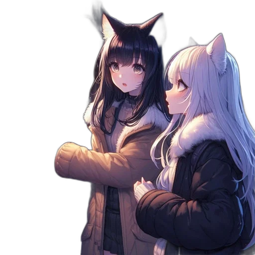 jacket, animal, staff, creature transparent PNG cut-out