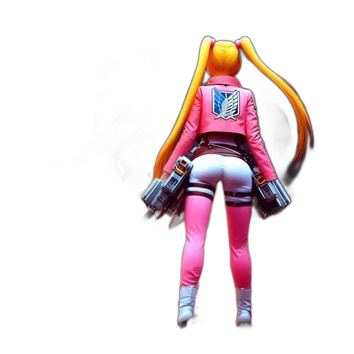 robot, weapon, staff, jacket transparent PNG cut-out