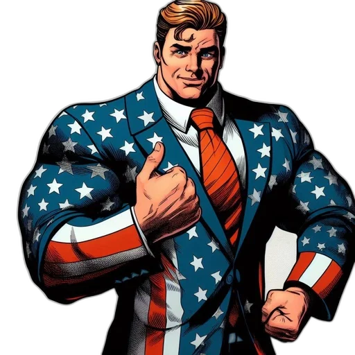 comic book art, cartoon, concept art, imposing transparent PNG cut-out