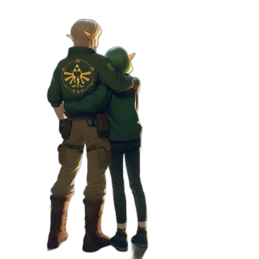 jacket, staff, weapon, concept art transparent PNG cut-out