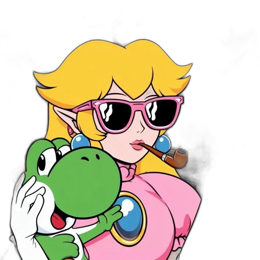weapon, dress, vaporwave, pixel art transparent PNG cut-out