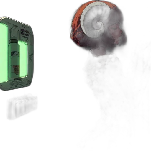 robot, mask, hair, weapon transparent PNG cut-out
