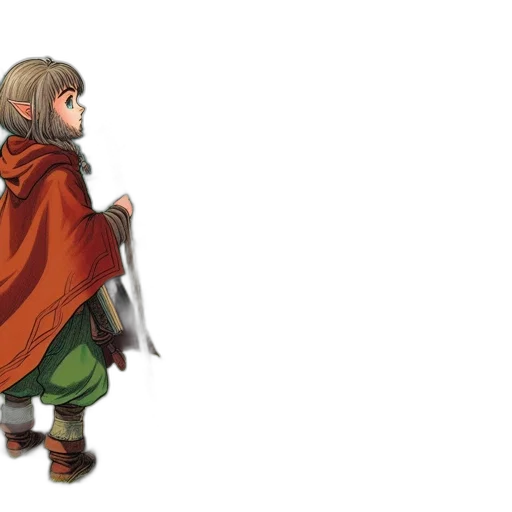 jacket, staff, weapon, sword transparent PNG cut-out