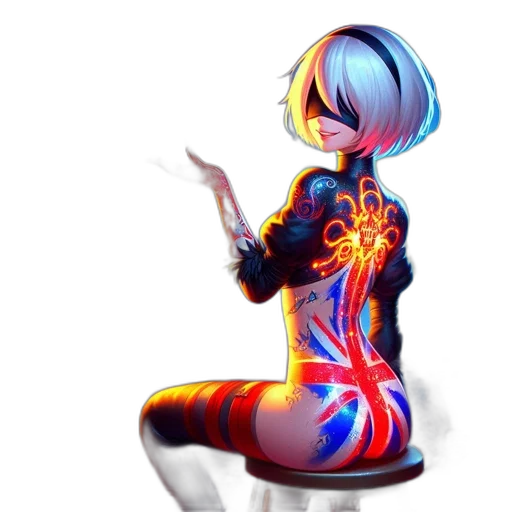 jacket, dress, robot, staff transparent PNG cut-out
