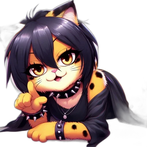 animal, staff, anime, pixel art transparent PNG cut-out
