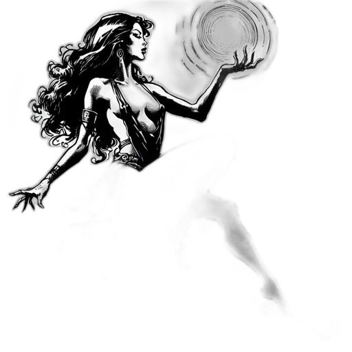 creature, hair, dress, dragon transparent PNG cut-out