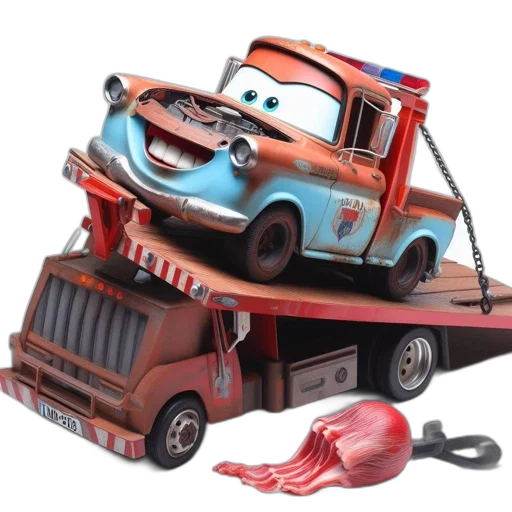 car, robot, weapon, 3d render transparent PNG cut-out