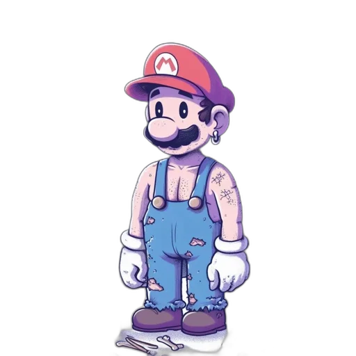 staff, hat, creature, robot transparent PNG cut-out