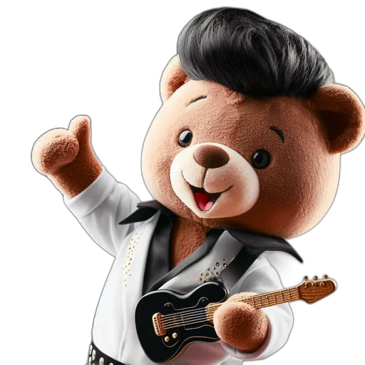 cartoon, 3d render, photorealistic, plush transparent PNG cut-out