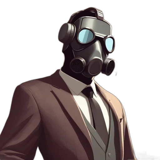 mask, robot, jacket, face transparent PNG cut-out