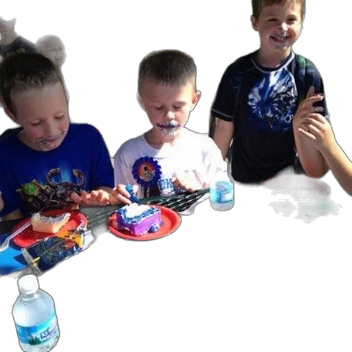 food, outer space, group, children transparent PNG cut-out