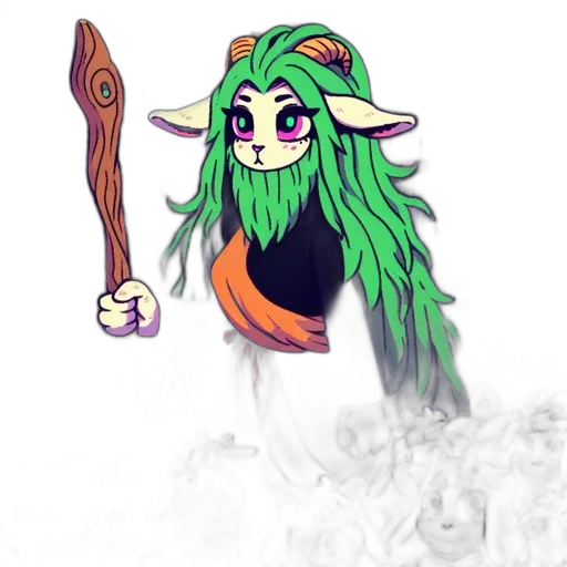 staff, dragon, creature, weapon transparent PNG cut-out