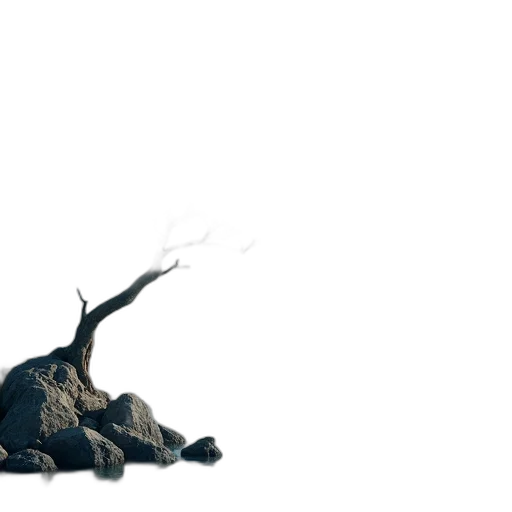 hair, dragon, tree, creature transparent PNG cut-out
