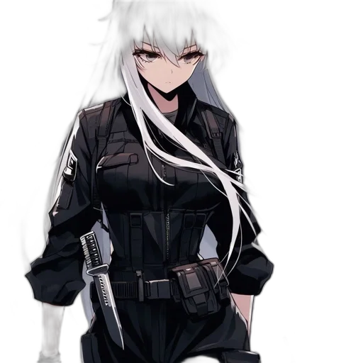 jacket, weapon, staff, robot transparent PNG cut-out