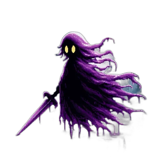 staff, hair, sword, creature transparent PNG cut-out