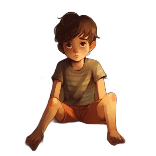creature, face, concept art, watercolor transparent PNG cut-out
