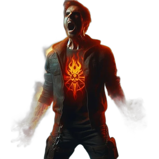 jacket, mask, concept art, cyberpunk transparent PNG cut-out