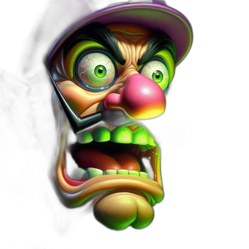 face, mask, 3d render, concept art transparent PNG cut-out