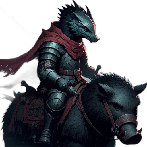 dragon, sword, animal, fantasy art transparent PNG cut-out