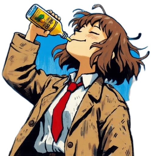 bottle, jacket, robot, food transparent PNG cut-out