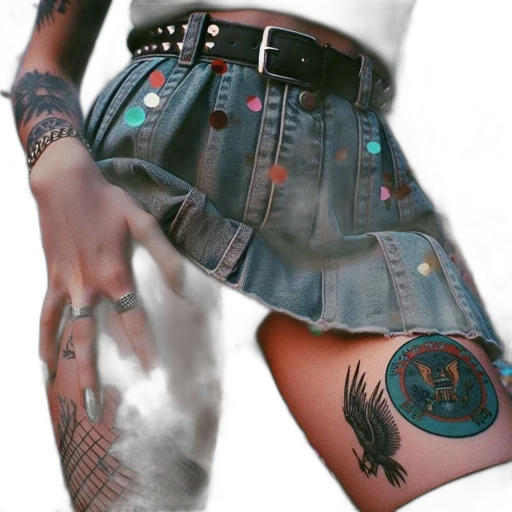 jacket, jewelry, weapon, cyberpunk transparent PNG cut-out