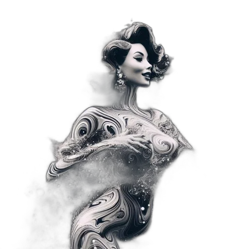 dress, jewelry, mask, face transparent PNG cut-out