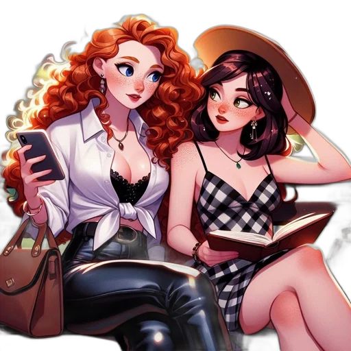 comic book art, concept art, cartoon, fantasy art transparent PNG cut-out