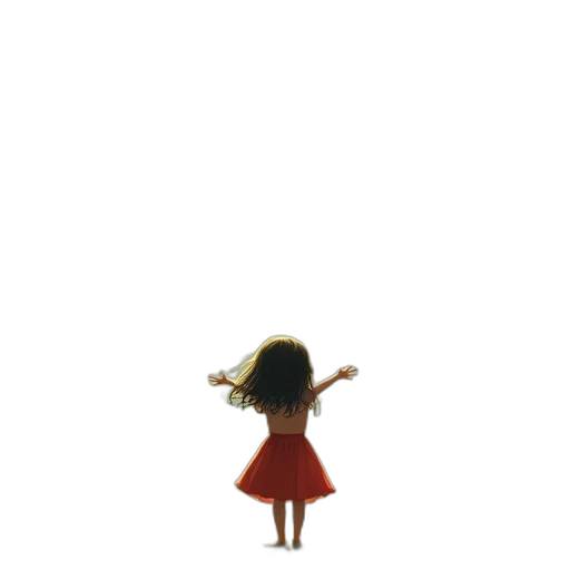 dress, hair, robot, creature transparent PNG cut-out