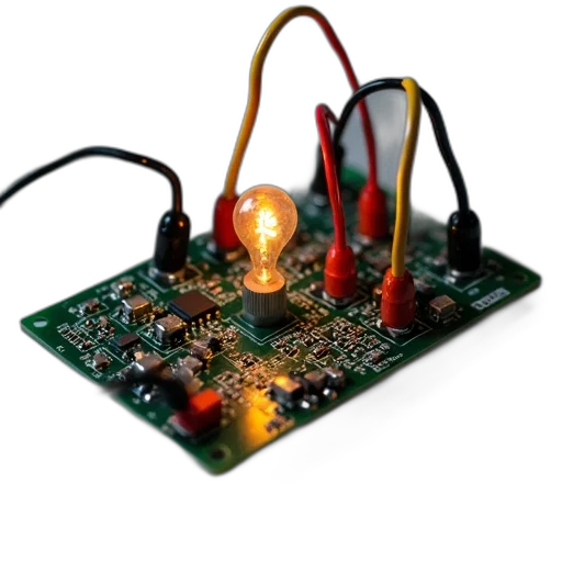 robot, 3d render, circuit, board transparent PNG cut-out