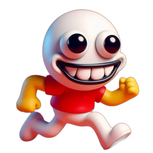 robot, creature, face, staff transparent PNG cut-out