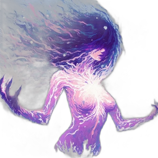 hair, creature, dress, concept art transparent PNG cut-out