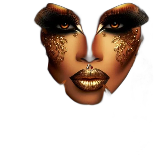 mask, face, crown, hair transparent PNG cut-out