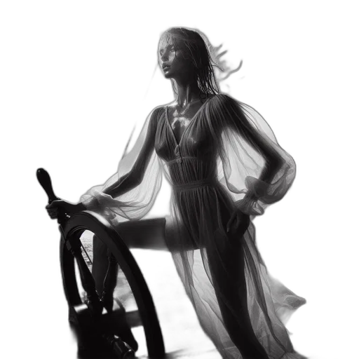 dress, robot, staff, concept art transparent PNG cut-out