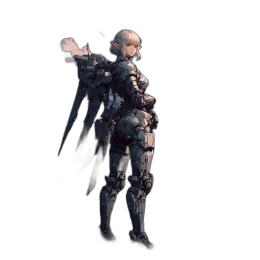 weapon, staff, robot, sword transparent PNG cut-out