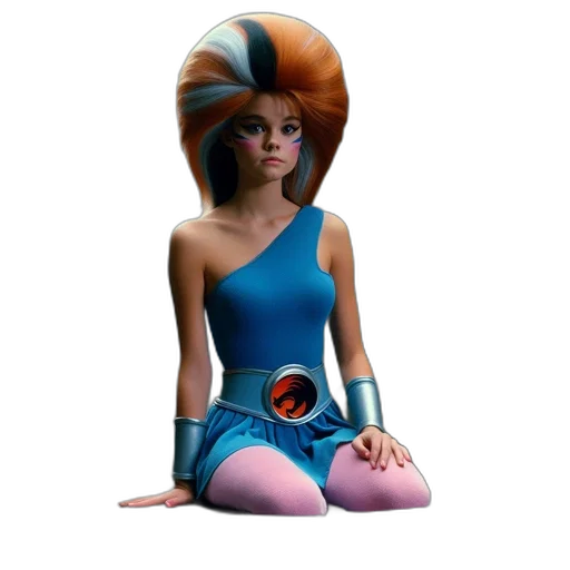 dress, hair, hat, robot transparent PNG cut-out