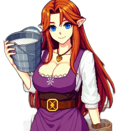 dress, staff, hat, dragon transparent PNG cut-out