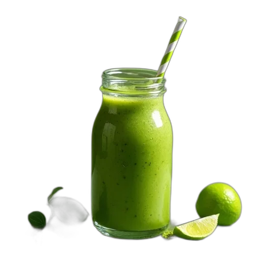 food, bottle, photorealistic, green transparent PNG cut-out