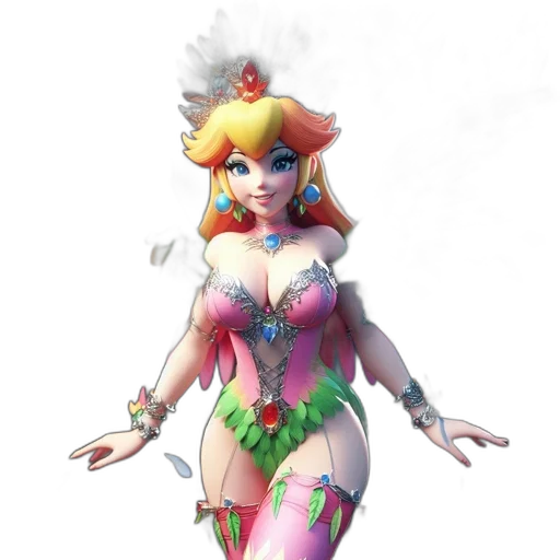 dress, staff, concept art, fantasy art transparent PNG cut-out
