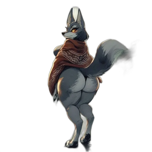 animal, creature, jacket, staff transparent PNG cut-out