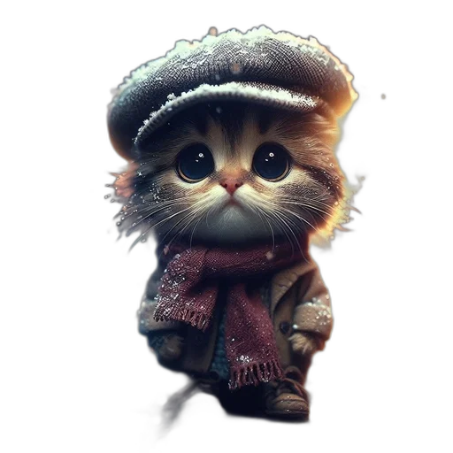 hat, staff, animal, face transparent PNG cut-out