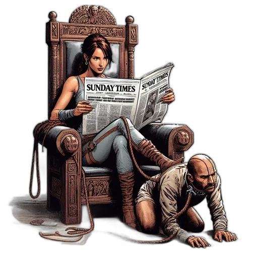 furniture, comic book art, concept art, woman transparent PNG cut-out